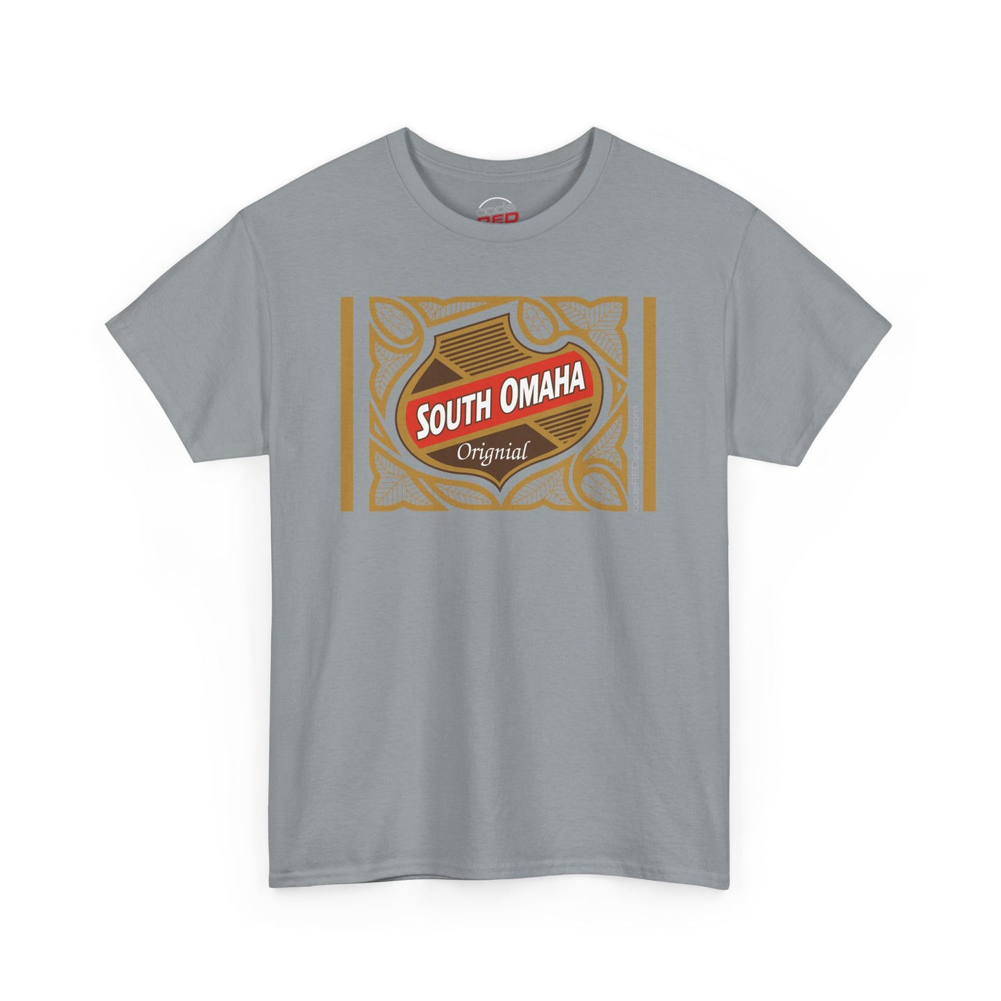 South Omaha 'Original' Falstaff Red Stripe Label Retro T-Shirt