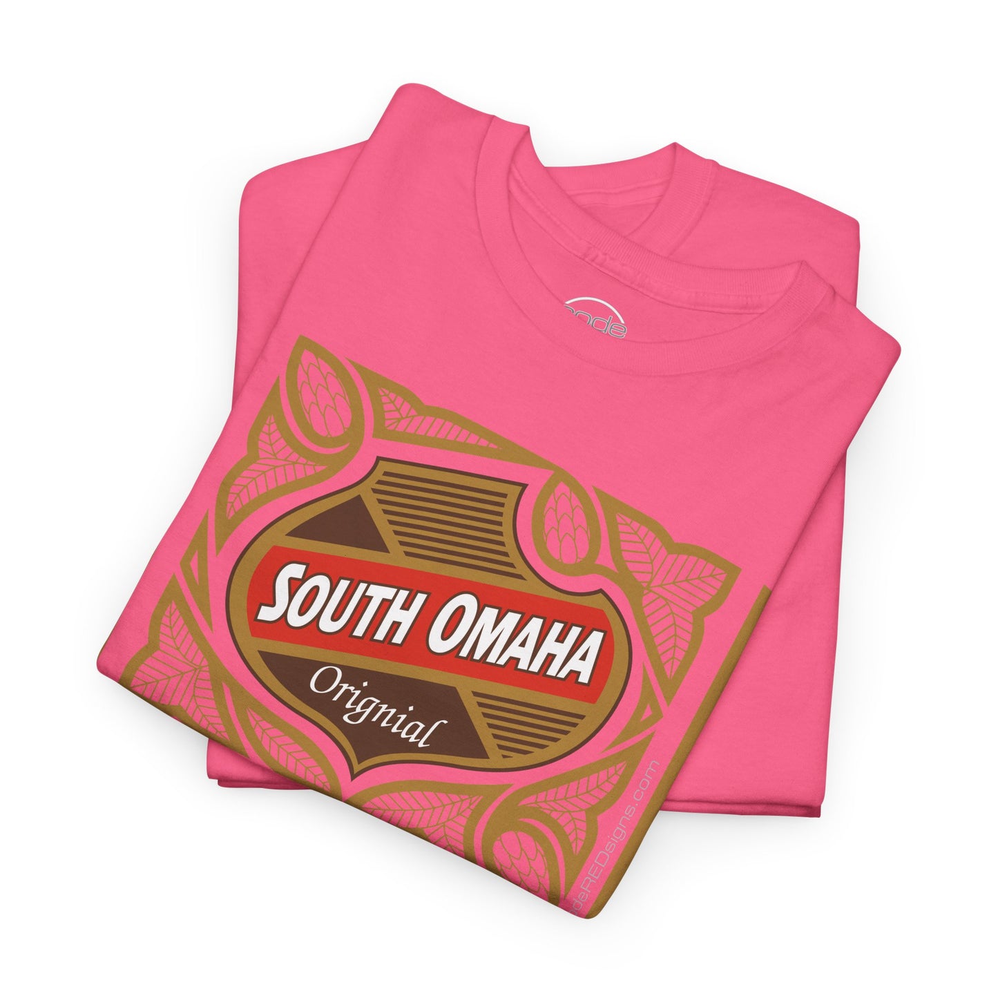 South Omaha 'Original' Falstaff Red Stripe Label Retro T-Shirt