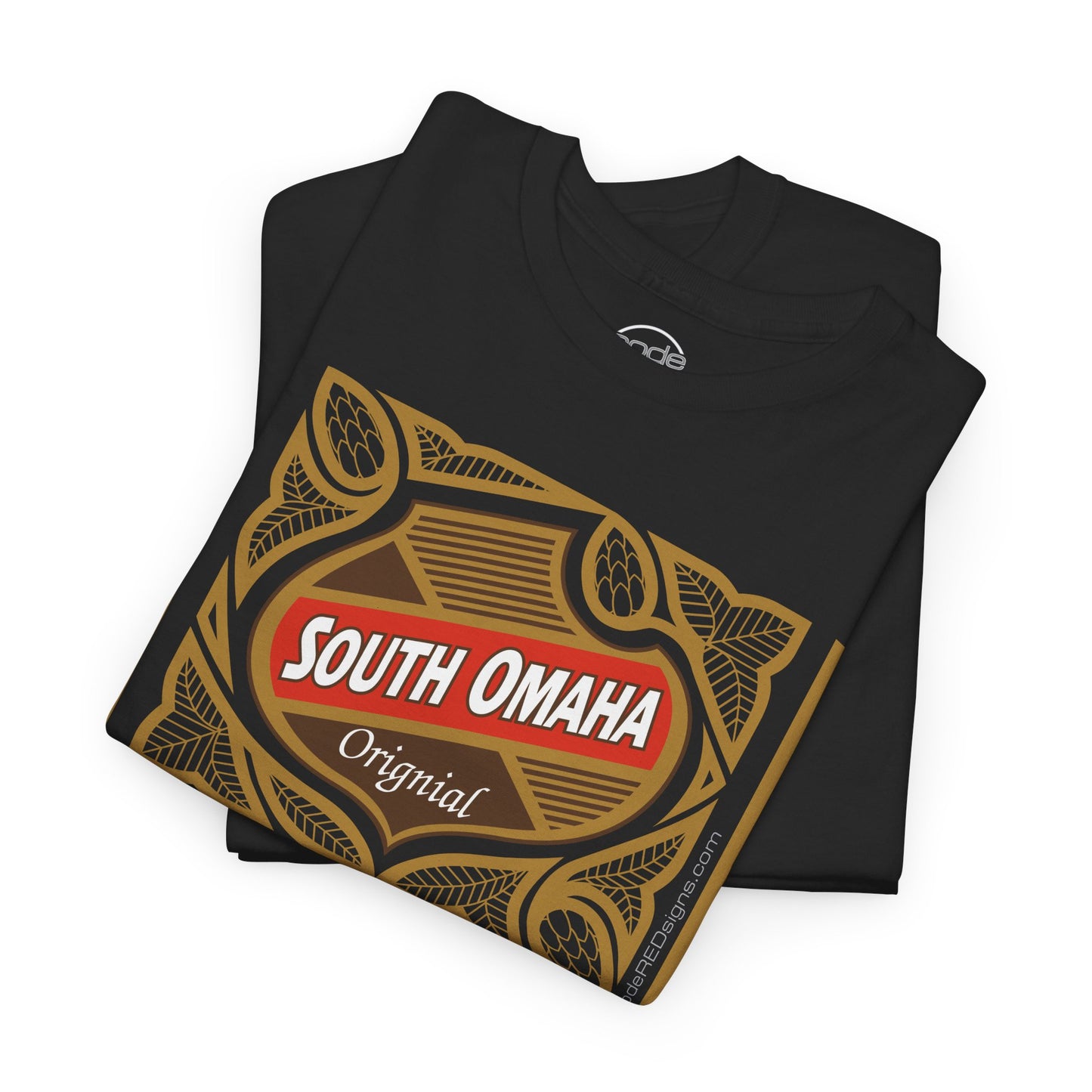 South Omaha 'Original' Falstaff Red Stripe Label Retro T-Shirt