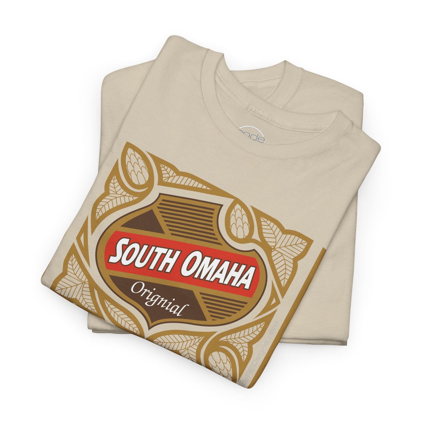 South Omaha 'Original' Falstaff Red Stripe Label Retro T-Shirt