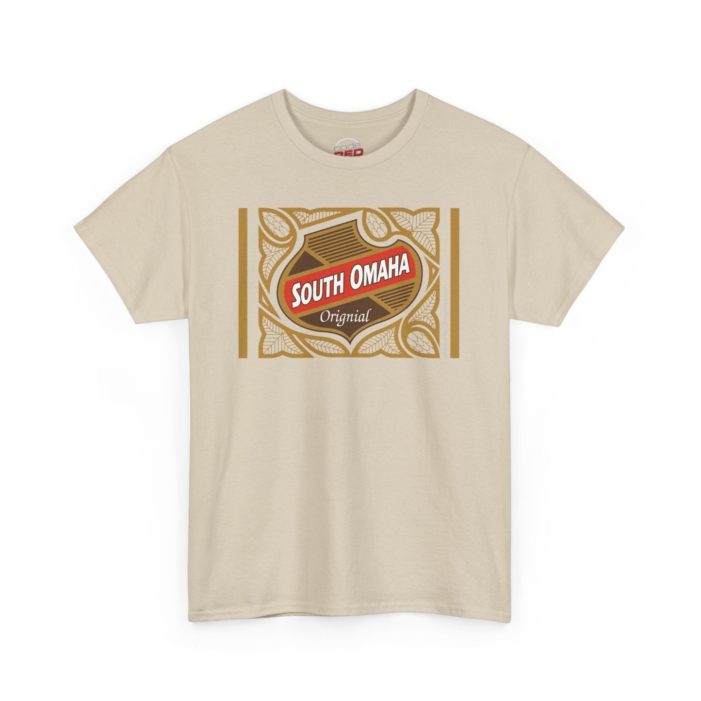 South Omaha 'Original' Falstaff Red Stripe Label Retro T-Shirt