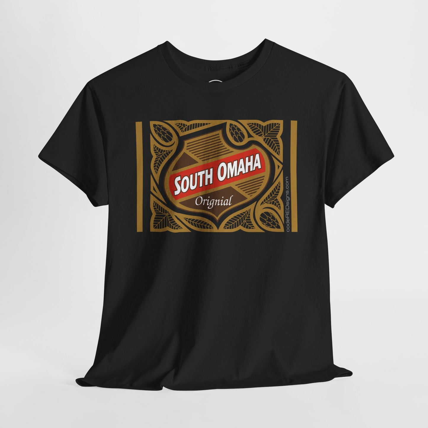 South Omaha 'Original' Falstaff Red Stripe Label Retro T-Shirt