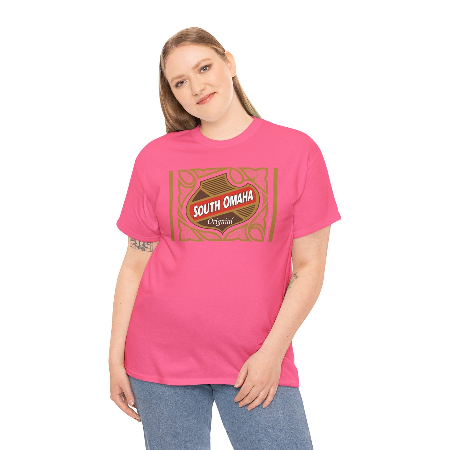 South Omaha 'Original' Falstaff Red Stripe Label Retro T-Shirt