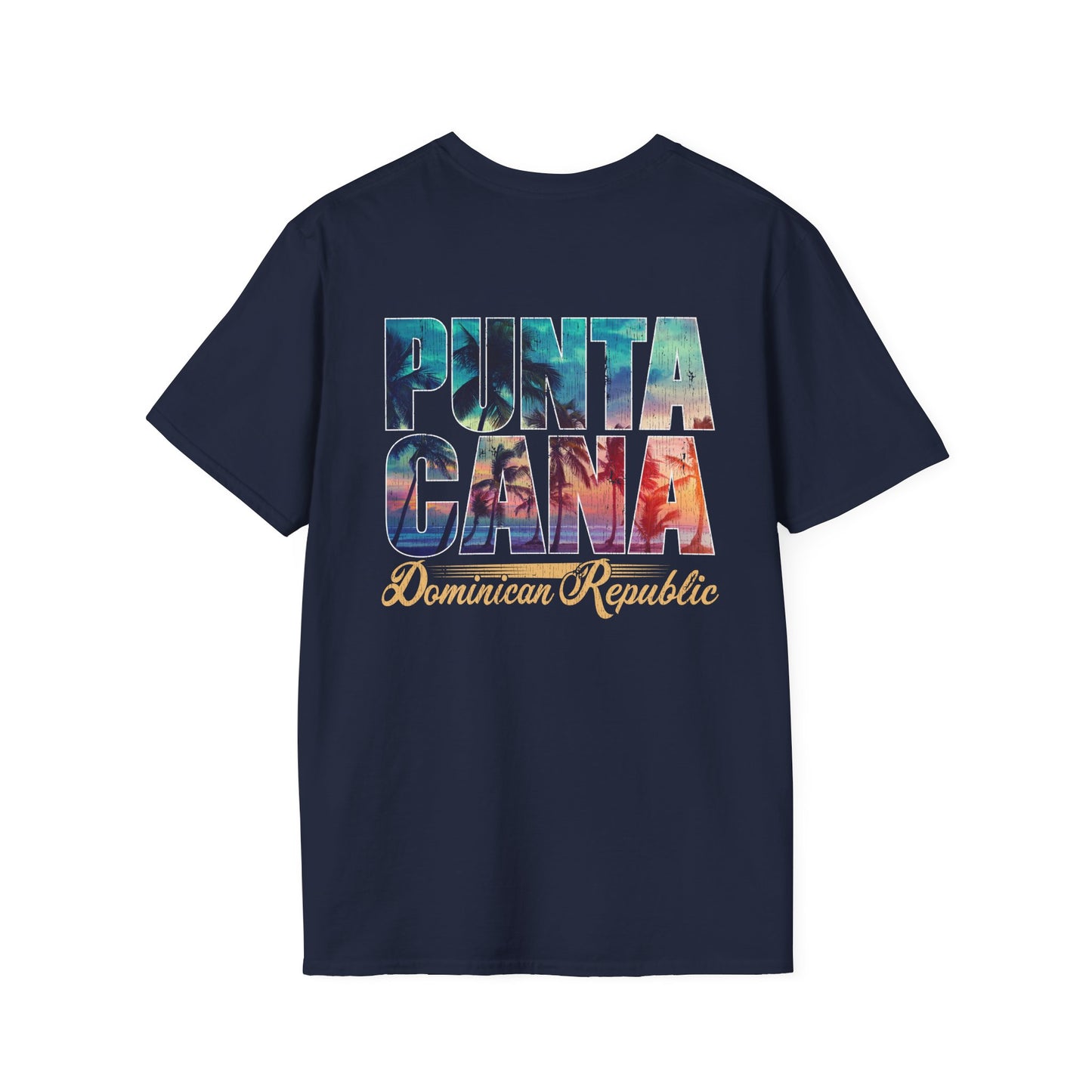 Punta Cana Unisex Softstyle T-Shirt, Relaxed Fit Tee, Beach Vacation Shirt, Dominican Republic Gift, Summer Travel Apparel
