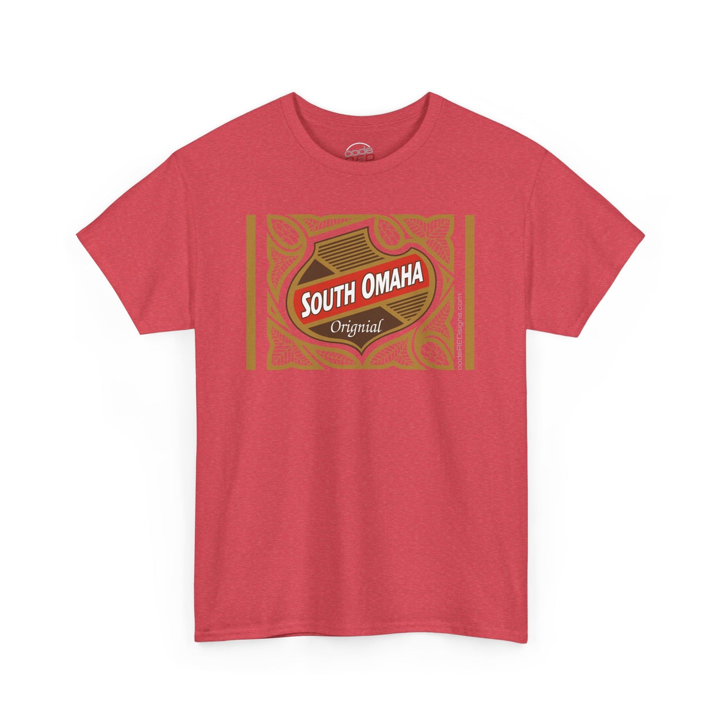 South Omaha 'Original' Falstaff Red Stripe Label Retro T-Shirt