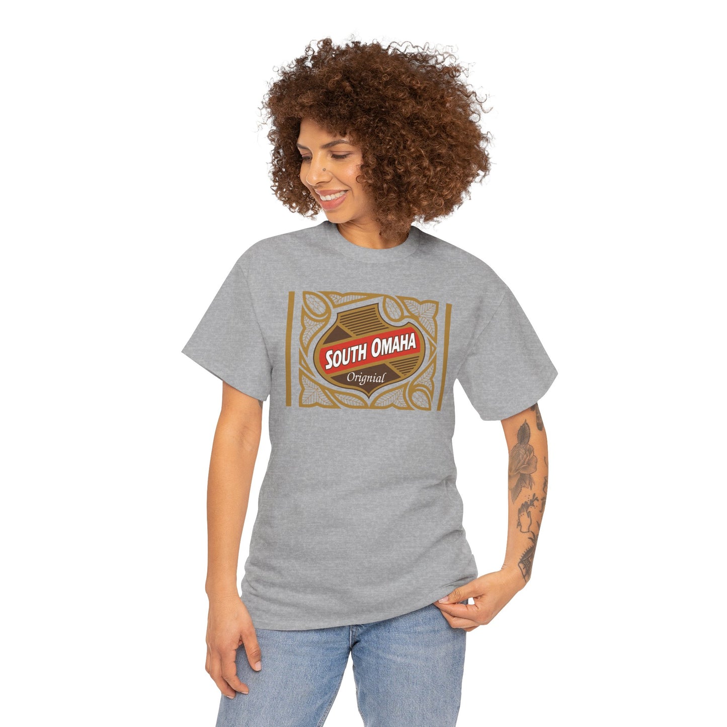 South Omaha 'Original' Falstaff Red Stripe Label Retro T-Shirt