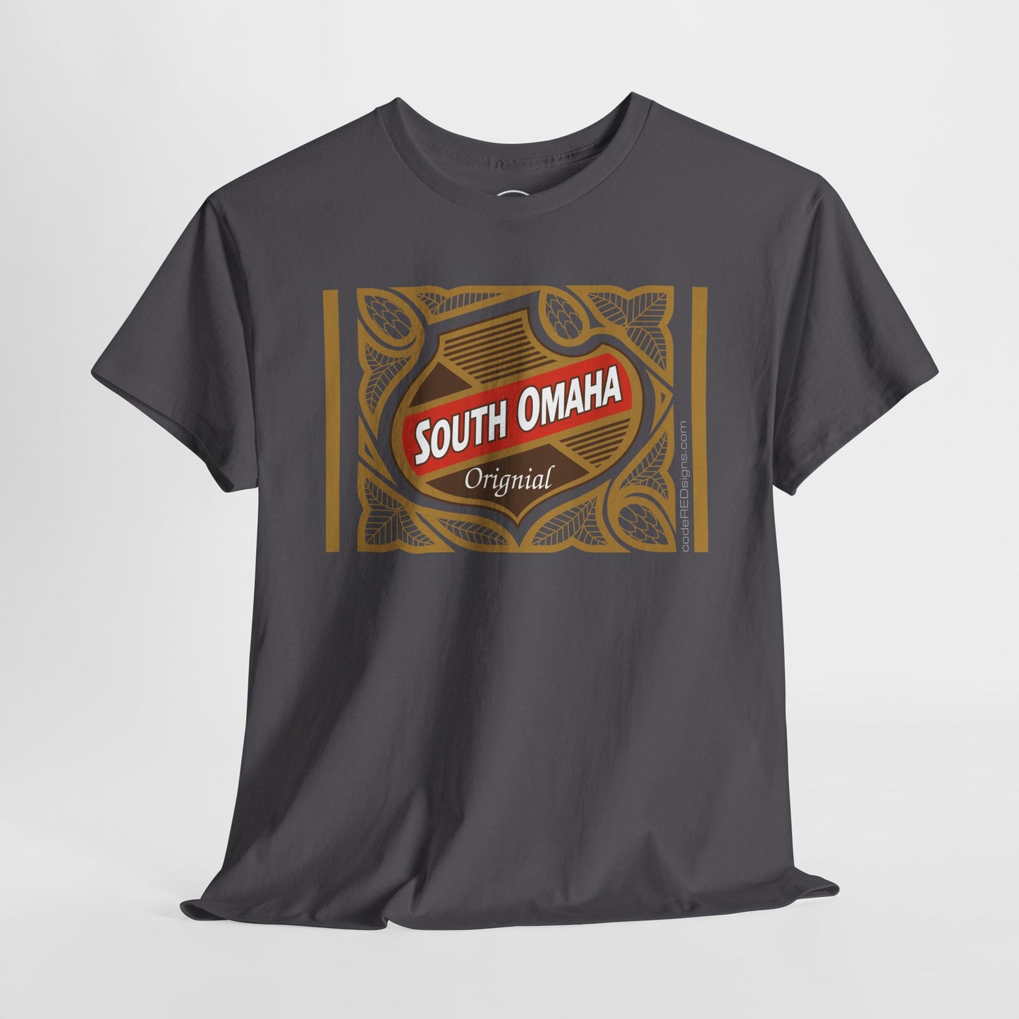 South Omaha 'Original' Falstaff Red Stripe Label Retro T-Shirt