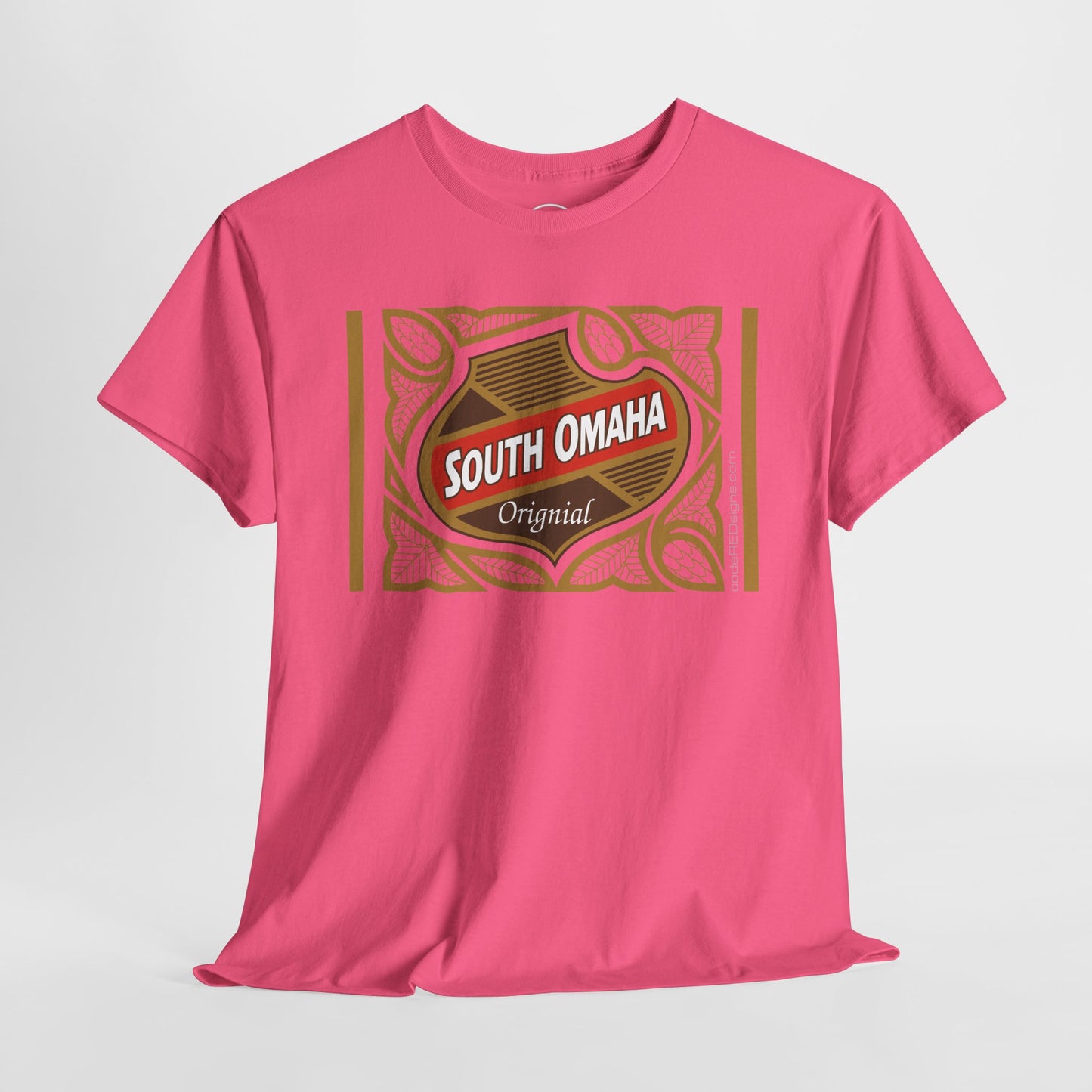 South Omaha 'Original' Falstaff Red Stripe Label Retro T-Shirt