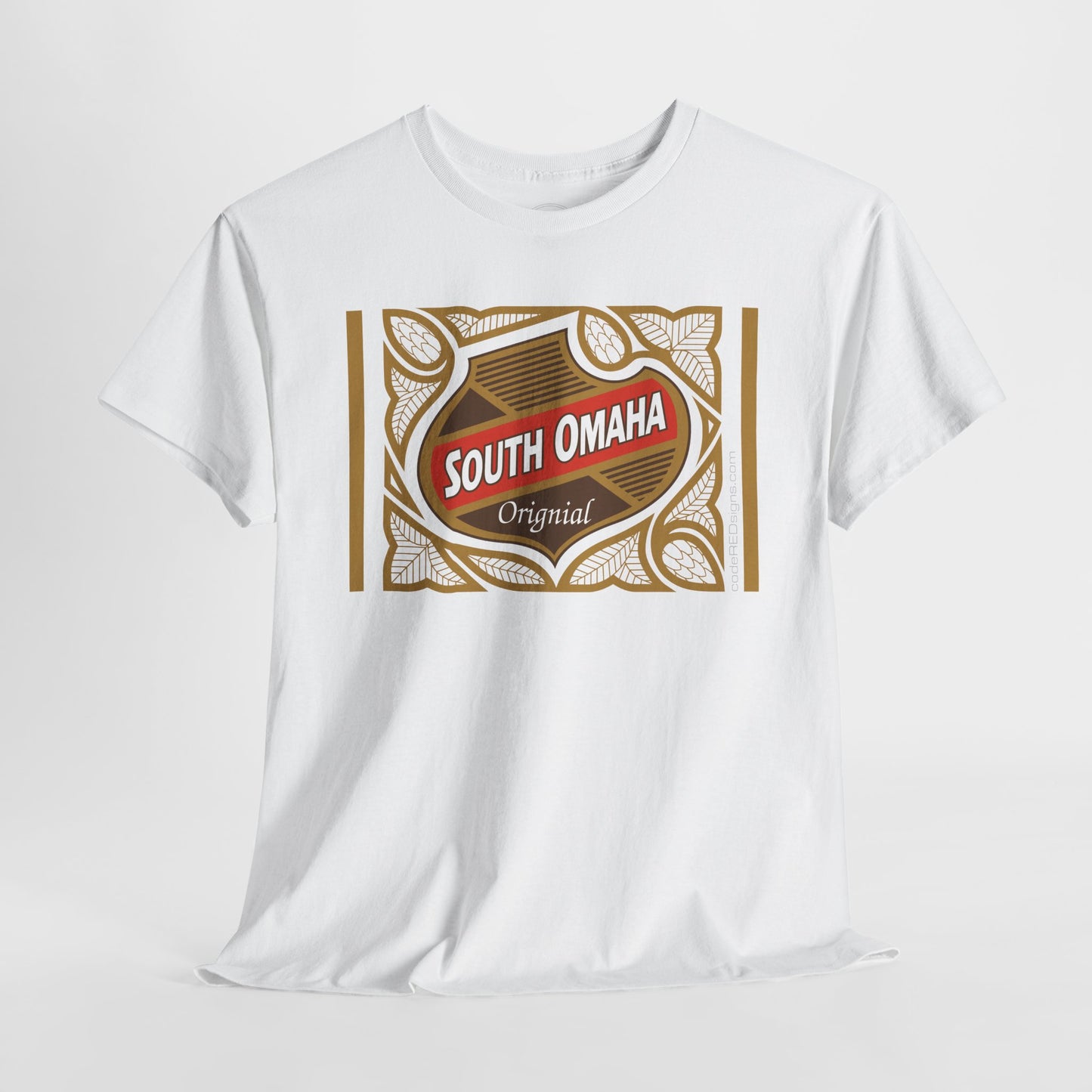 South Omaha 'Original' Falstaff Red Stripe Label Retro T-Shirt