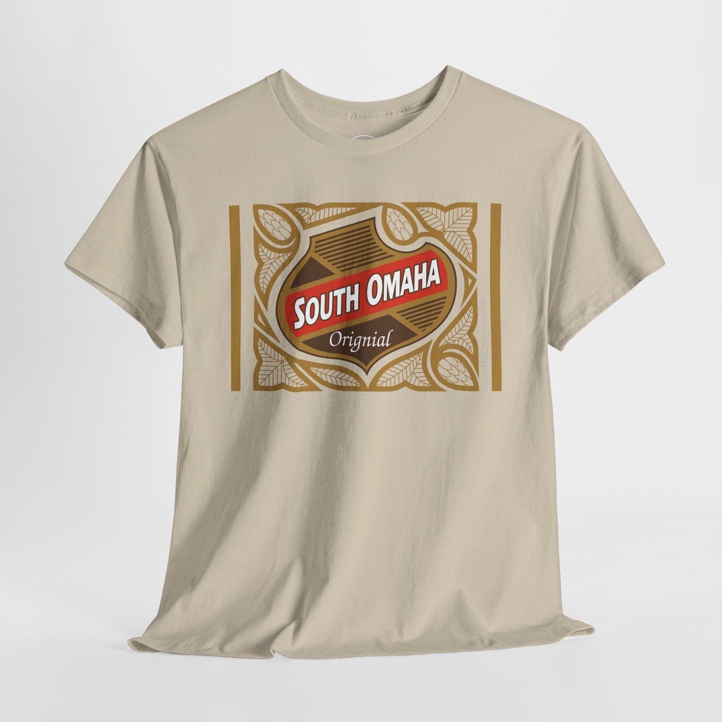 South Omaha 'Original' Falstaff Red Stripe Label Retro T-Shirt