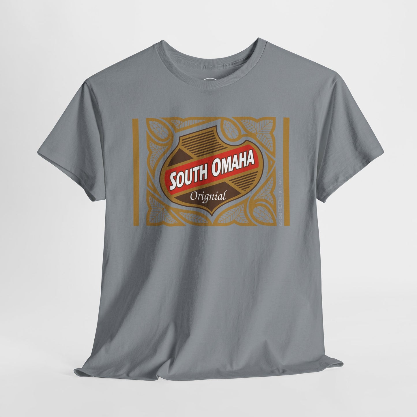South Omaha 'Original' Falstaff Red Stripe Label Retro T-Shirt