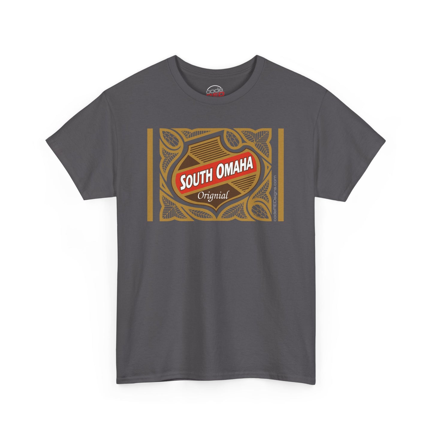 South Omaha 'Original' Falstaff Red Stripe Label Retro T-Shirt