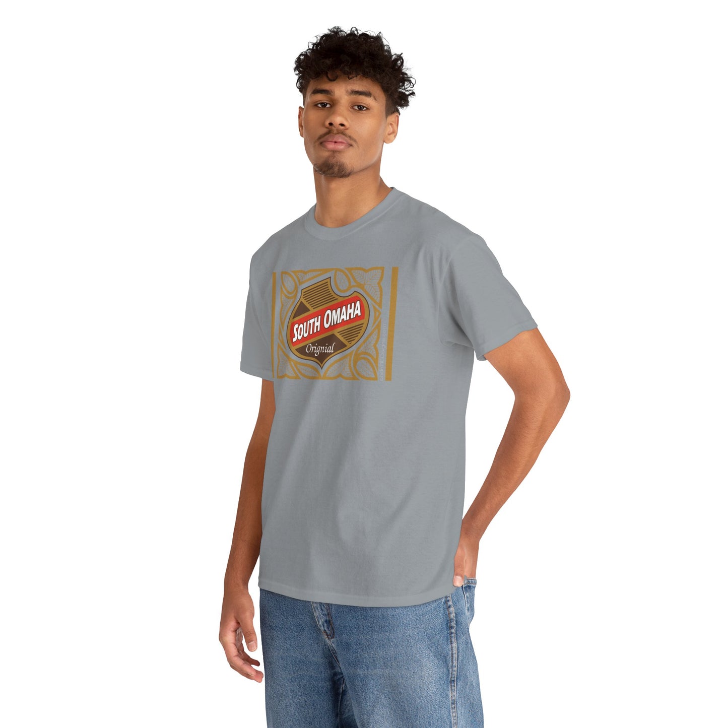 South Omaha 'Original' Falstaff Red Stripe Label Retro T-Shirt