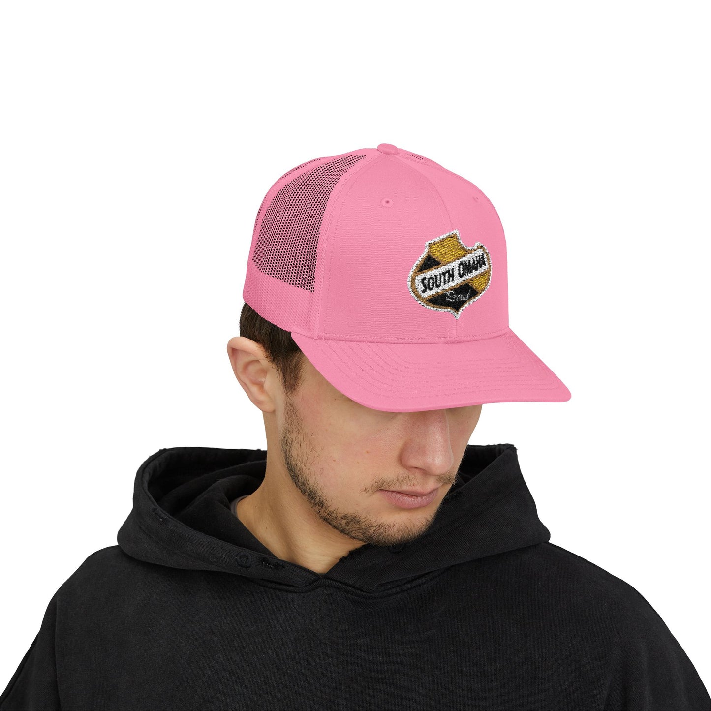 South Omaha Falstaff Spade Snapback Trucker Cap - Trendy Baseball Hat, Stylish Accessory, Perfect for Summer Festivals, Casual Outings, Birthday Gifts