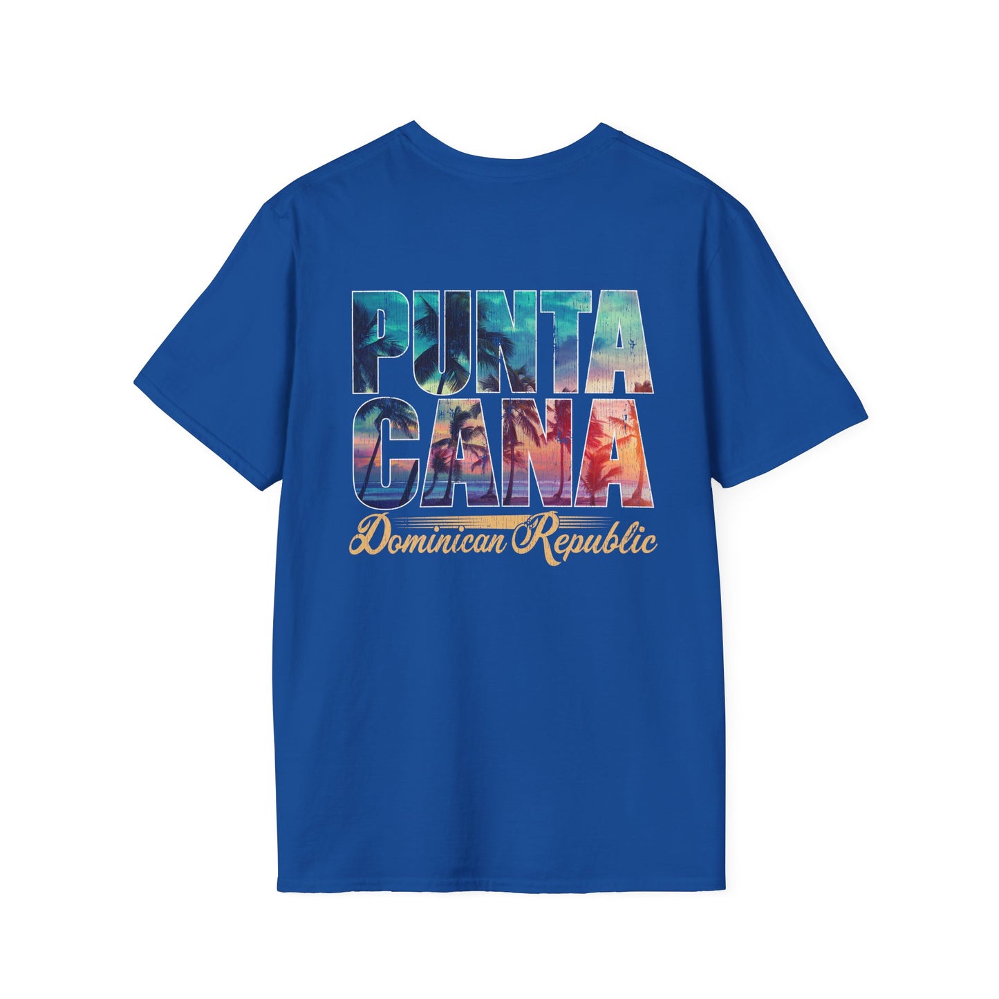 Punta Cana Unisex Softstyle T-Shirt, Relaxed Fit Tee, Beach Vacation Shirt, Dominican Republic Gift, Summer Travel Apparel