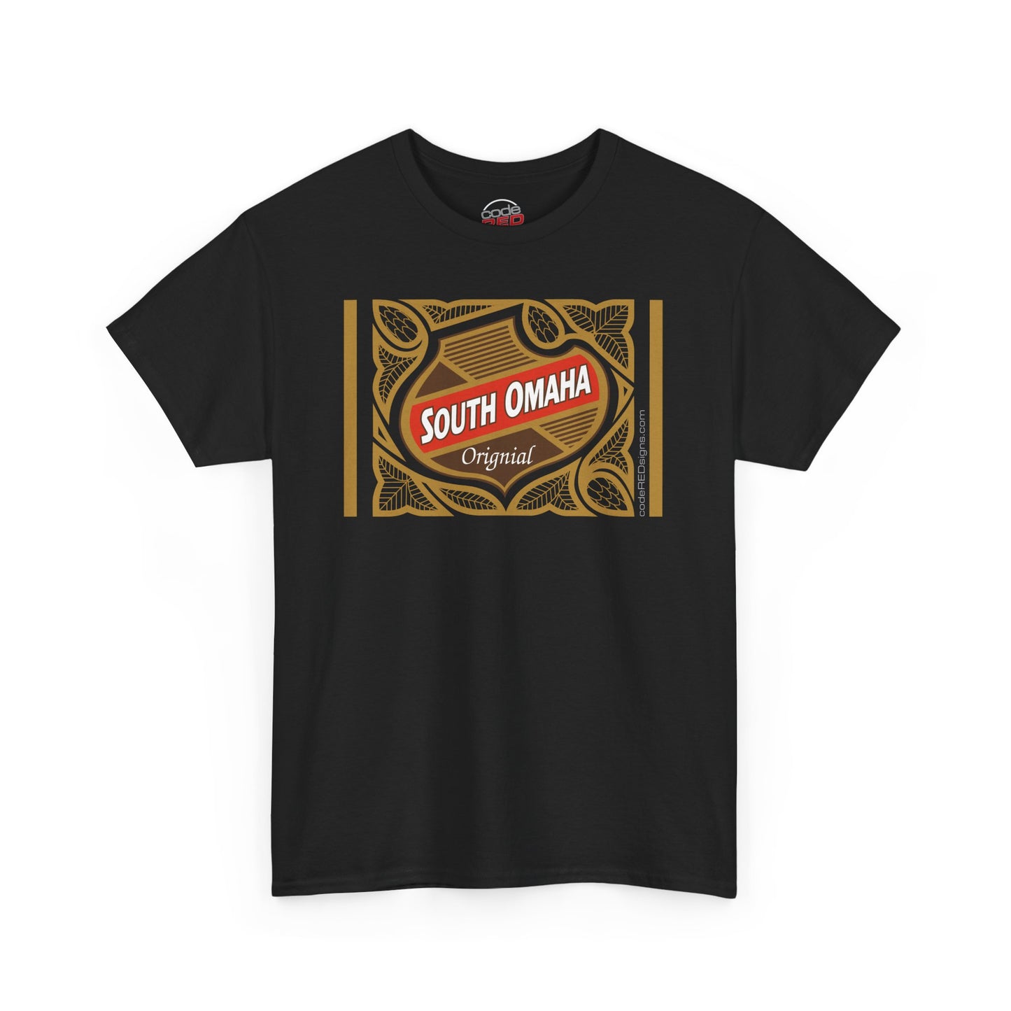 South Omaha 'Original' Falstaff Red Stripe Label Retro T-Shirt