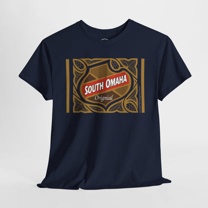 South Omaha 'Original' Falstaff Red Stripe Label Retro T-Shirt