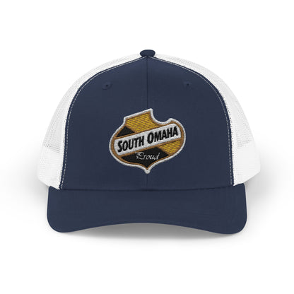 South Omaha Falstaff Spade Snapback Trucker Cap - Trendy Baseball Hat, Stylish Accessory, Perfect for Summer Festivals, Casual Outings, Birthday Gifts
