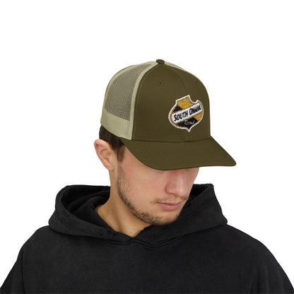 South Omaha Falstaff Spade Snapback Trucker Cap - Trendy Baseball Hat, Stylish Accessory, Perfect for Summer Festivals, Casual Outings, Birthday Gifts