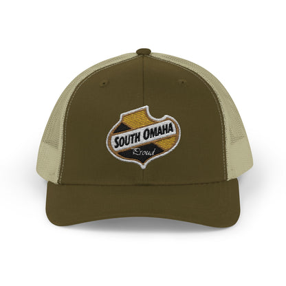 South Omaha Falstaff Spade Snapback Trucker Cap - Trendy Baseball Hat, Stylish Accessory, Perfect for Summer Festivals, Casual Outings, Birthday Gifts