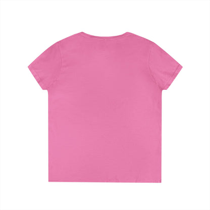 Funny V-Neck T-Shirt, Humor Tee for Women, "May Contain Alcohol: Shirt, Gift for Her, Casual Party Top